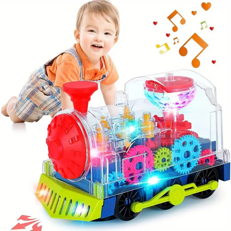 Train musical et lumineux