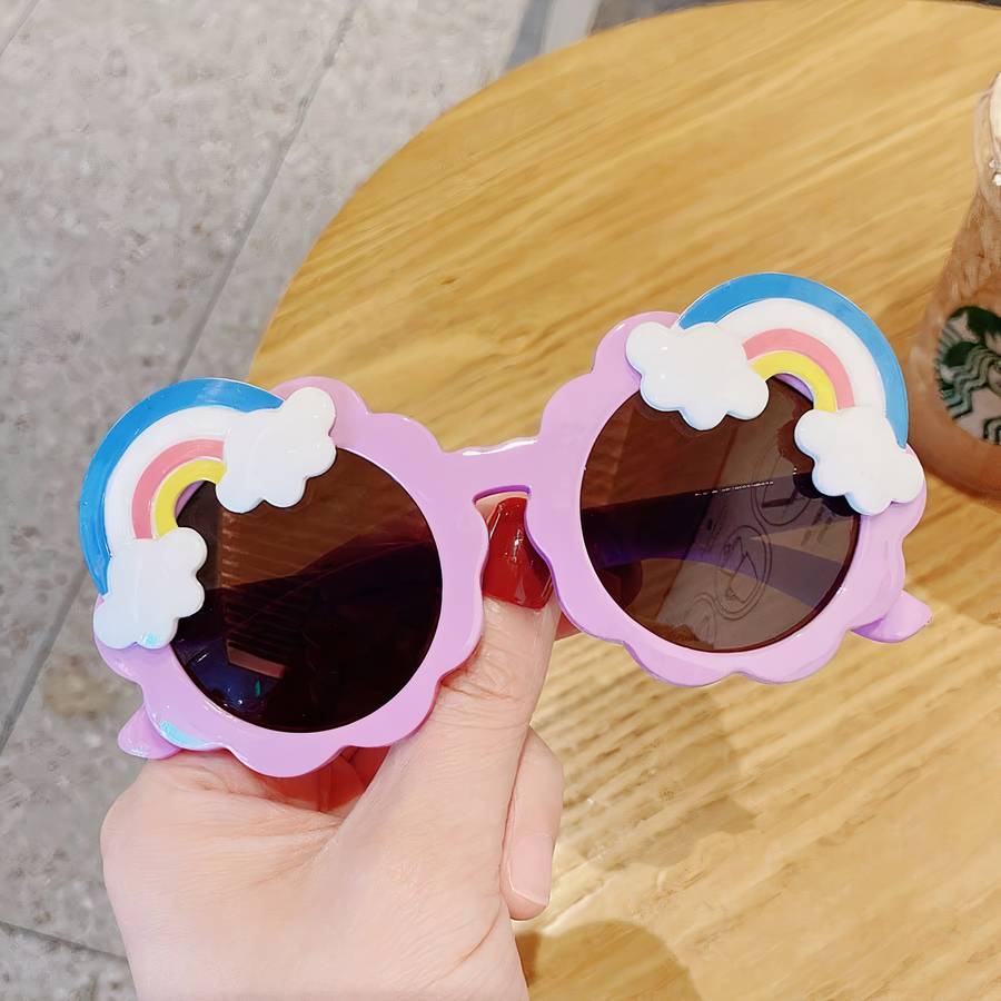 Lunettes de soleil à motif arc-en-ciel pour enfants