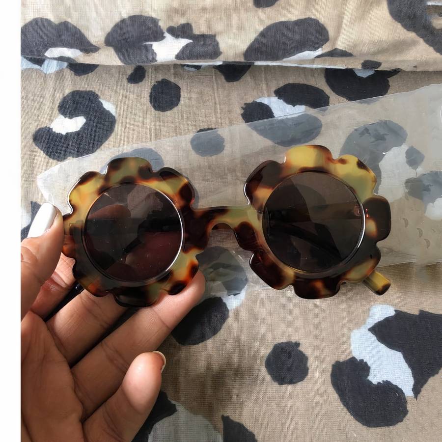 Lunettes de soleil pour bébé en forme de fleur