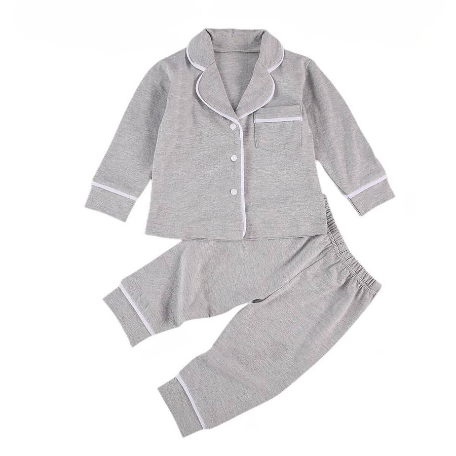 Pyjama unisexe en coton pour bébé