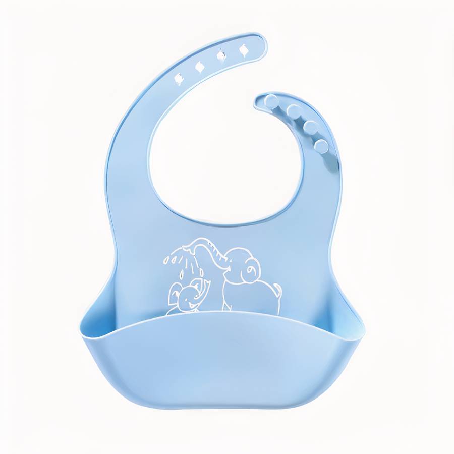 Bavoir pour bébé en silicone souple