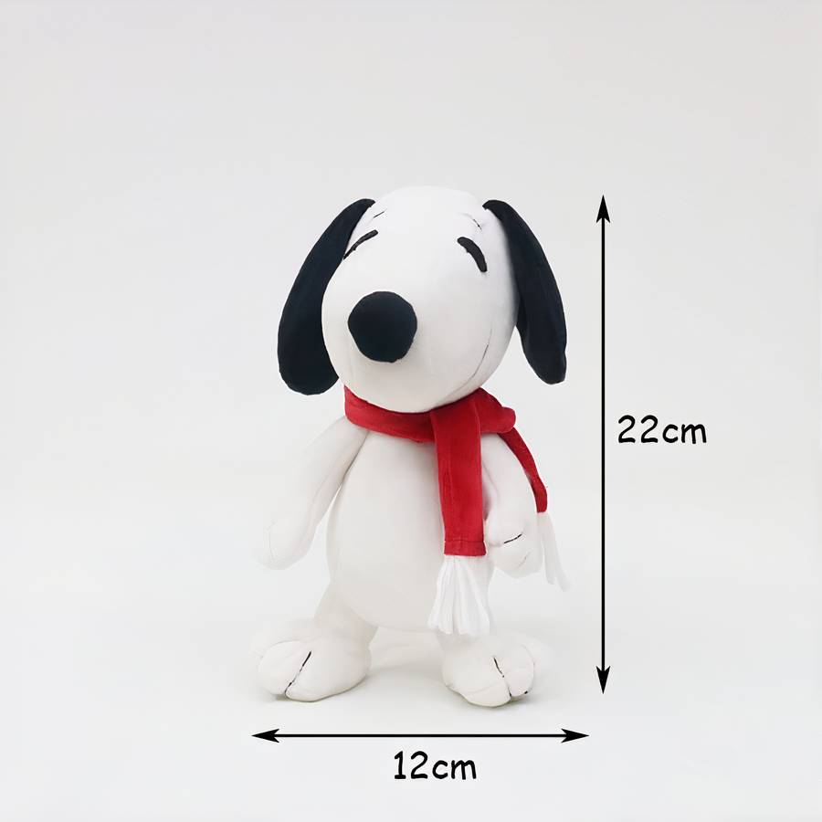 Chien en peluche de dessin animé kawaii