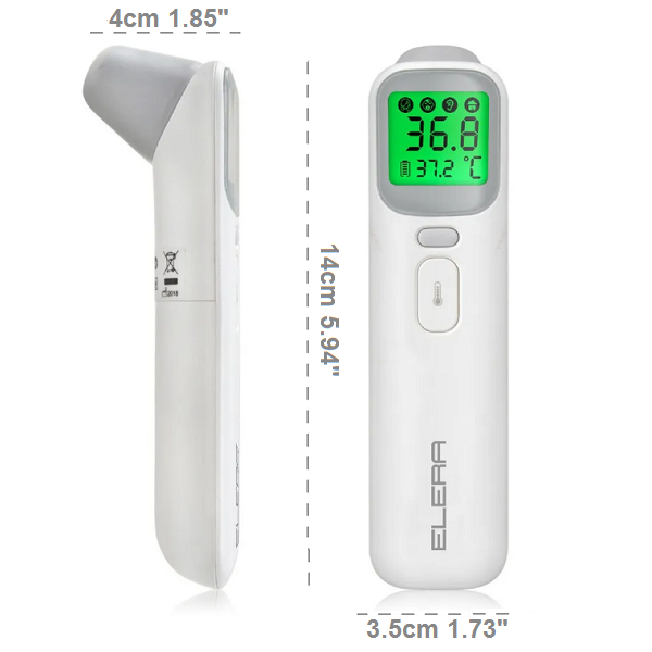 Thermomètre frontal à infrarouge pour bébé