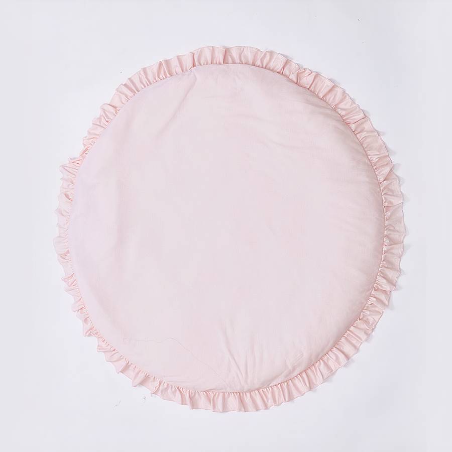 Tapis de sol bébé rond en dentelle douce