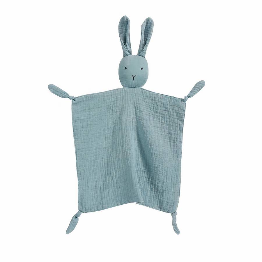 Doudou bébé lapin adorable en coton pour filles et garçons