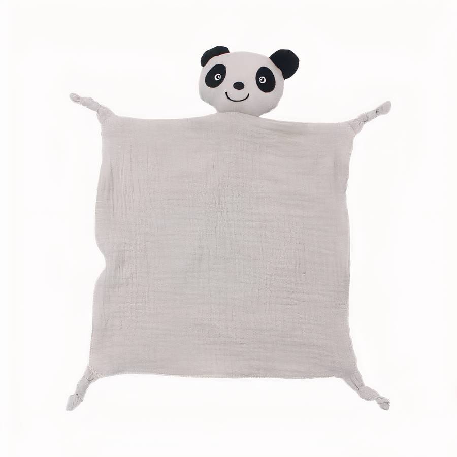 Doudou bébé panda mignon en coton pour filles et garçons