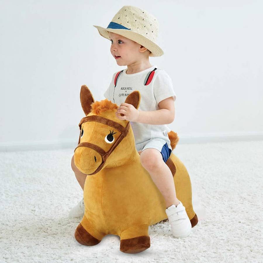 Cheval à saut trémie gonflable pour enfant