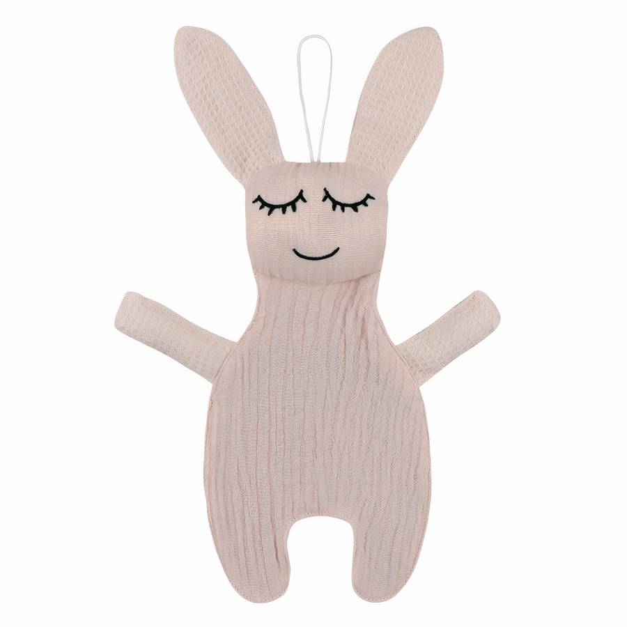 Doudou bébé en forme de lapin en coton pour filles et garçons