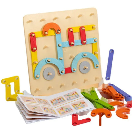 Jeu de reproduction montessori géoboard