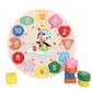 Horloge montessori de tri de formes