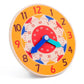 Horloge en bois montessori