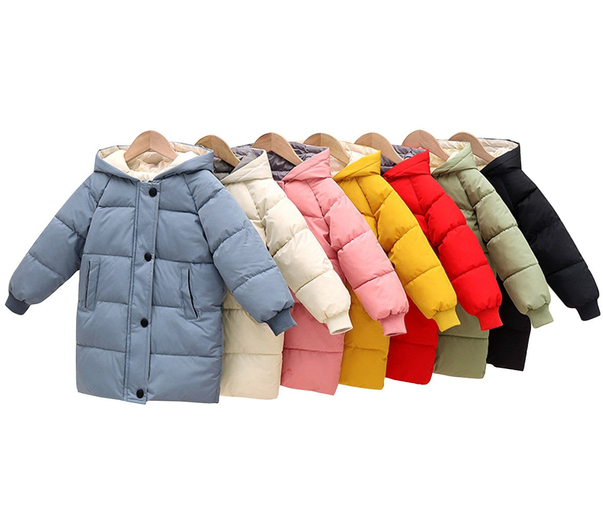 Parka chaude à capuche pour enfants