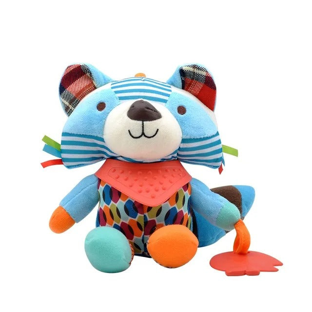 Hochet peluche avec anneau de dentition