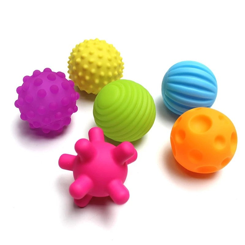 Lot de 6 balles sensorielles pour bébé