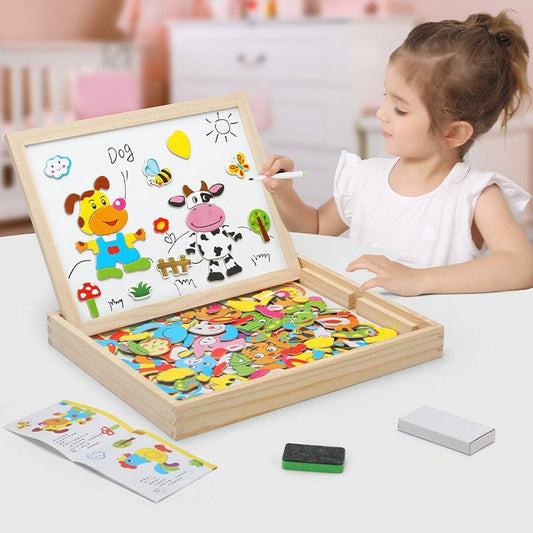 Tableau puzzle magnétique montessori