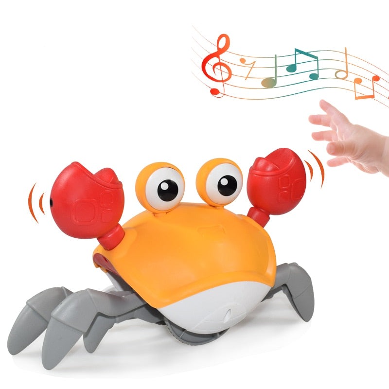 Jouet musical crabe rampant