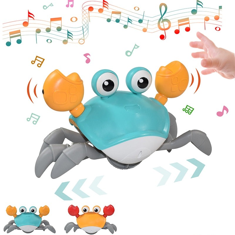 Jouet musical crabe rampant