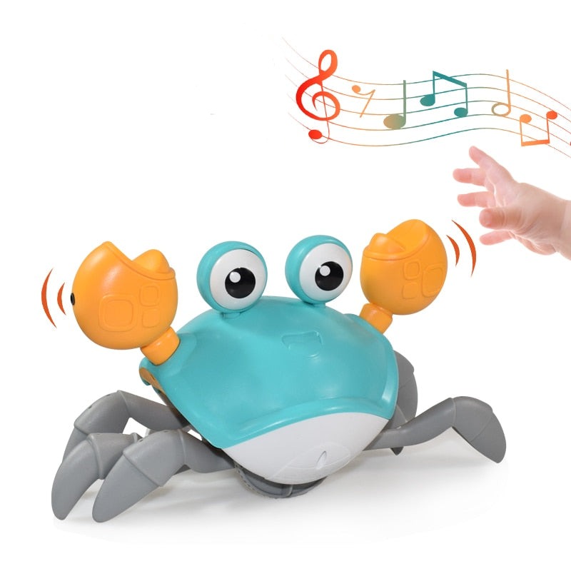 Jouet musical crabe rampant