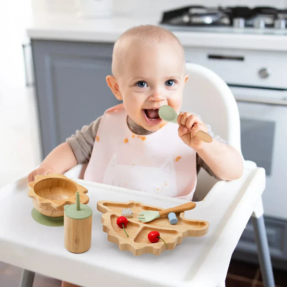 Coffret repas bébé bambou