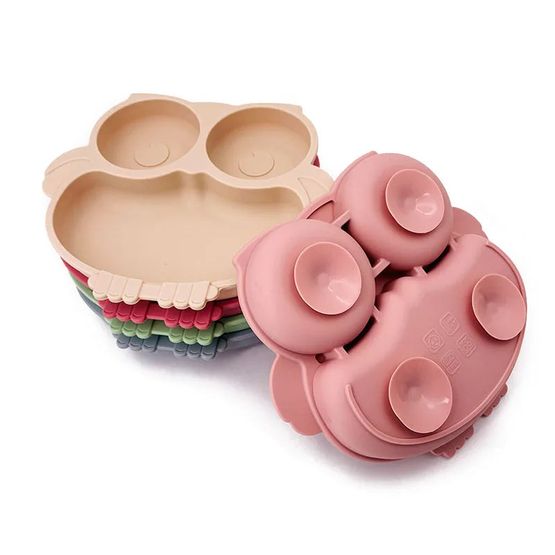 Assiette ventouse bébé en silicone