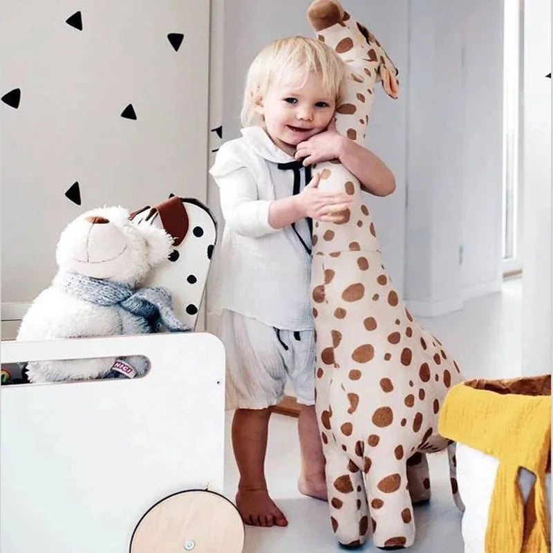 Peluche girafe géante