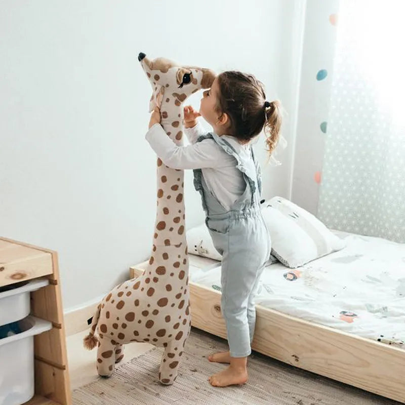 Peluche girafe géante